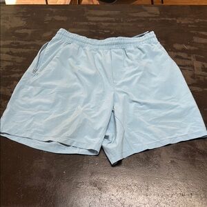 Lululemon Athletica Pace Breaker Blue Athletic Shorts 7” w/out liner